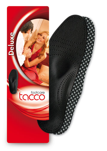 Tacco 794 Deluxe Leather Orthotic Arch Supports, Black Leather